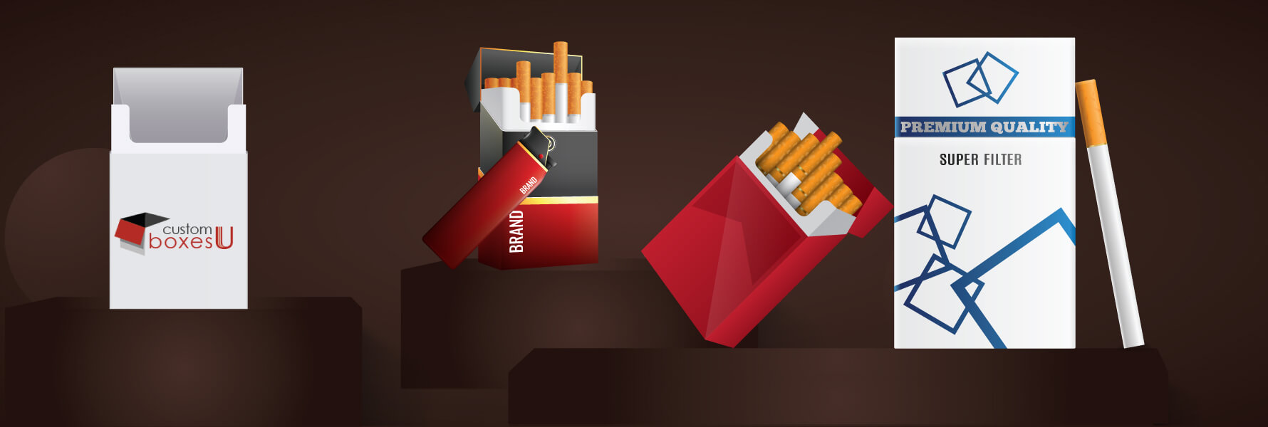 Your Desired Cigarette Boxes with Printed logo